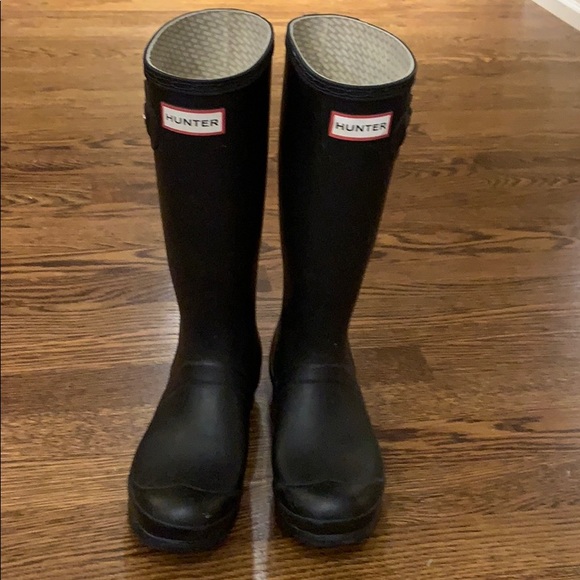 Hunter Shoes - Matt Black Hunter Rainboots